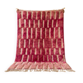 Tapis berbère beni ouraine tissé main traditionnelle taille 200x300 cm