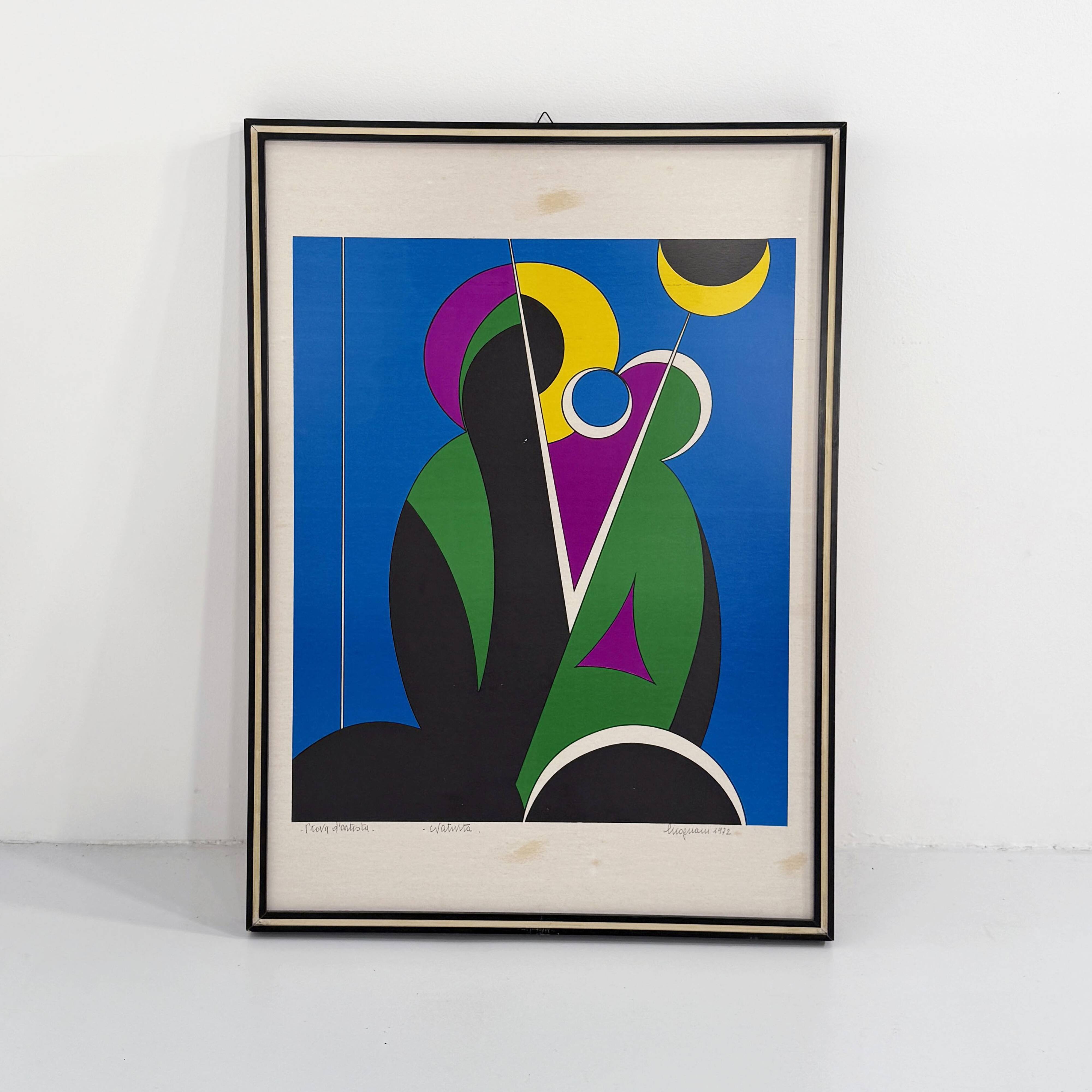 Lithograph “Natività” by Corrado Cicognani, 1970