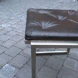 Chair with square section tubular steel structure
