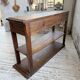 19th-century oak console table
