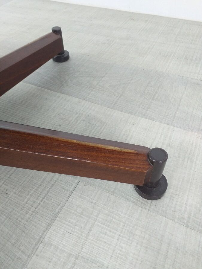 Vintage Scandinavian leather office armchair 60s