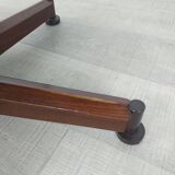 Vintage Scandinavian leather office armchair 60s