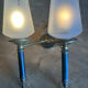 Chic frosted glass wall light