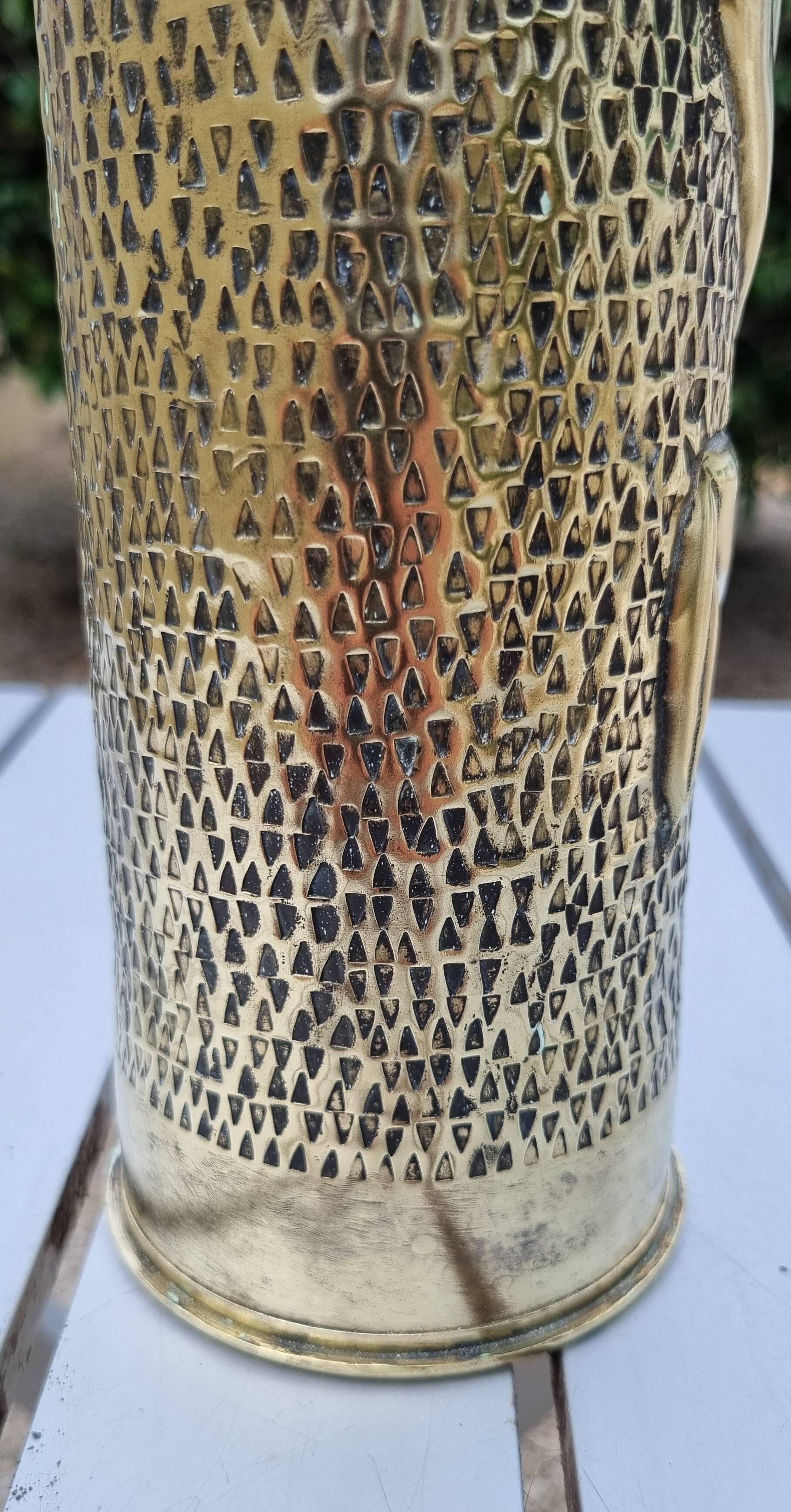 Brass vase World War I 1914-1918