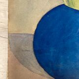 Watercolor with vintage irises