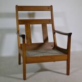 Mid-Century Teak Highback Lounge Chair by Juul Kristensen, Denmark, 1960s