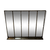 Industrial design of the 50s steel factory mirror