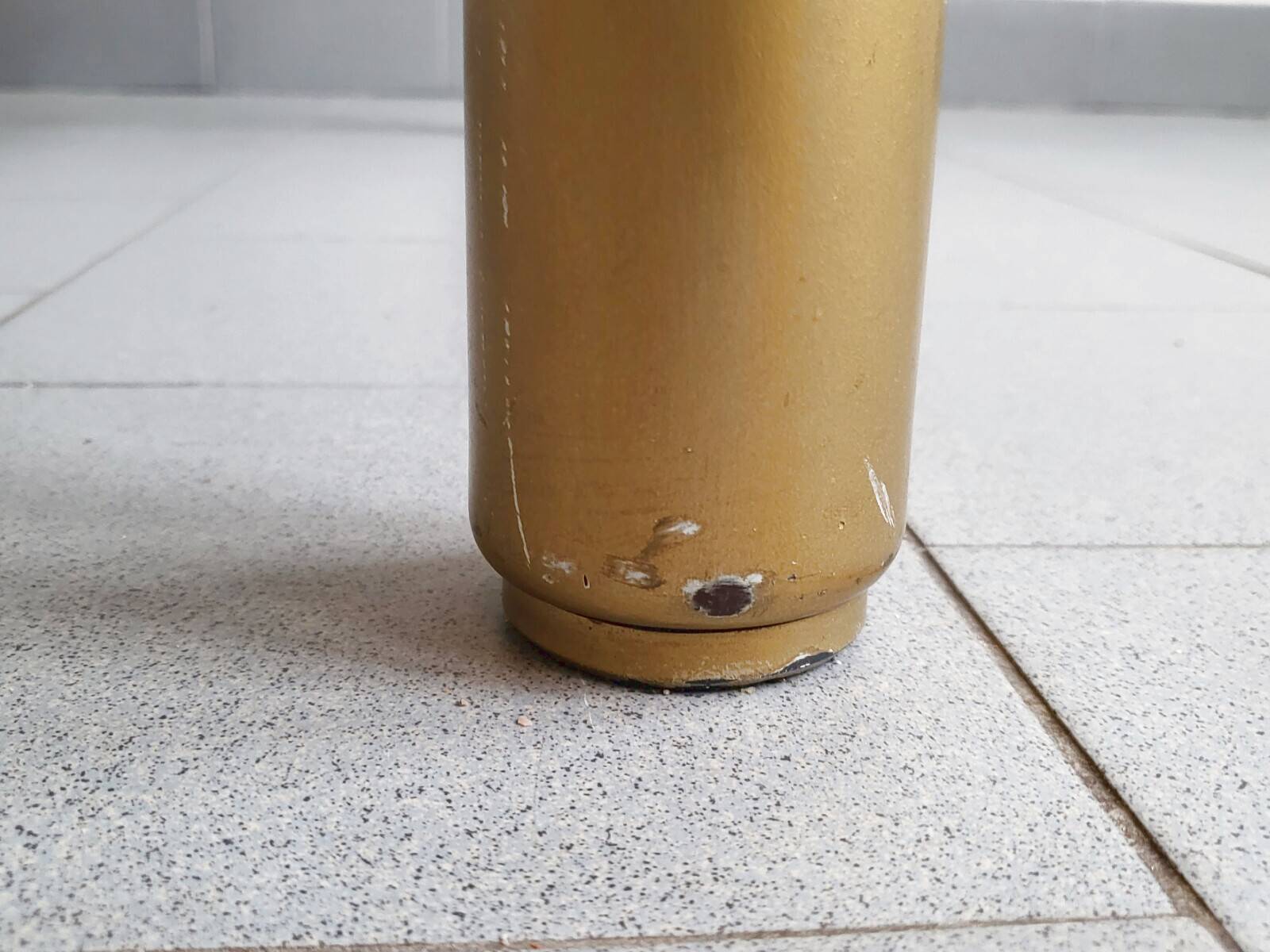 Important vintage italian coffee table 1960 in formica, brass & gold steel