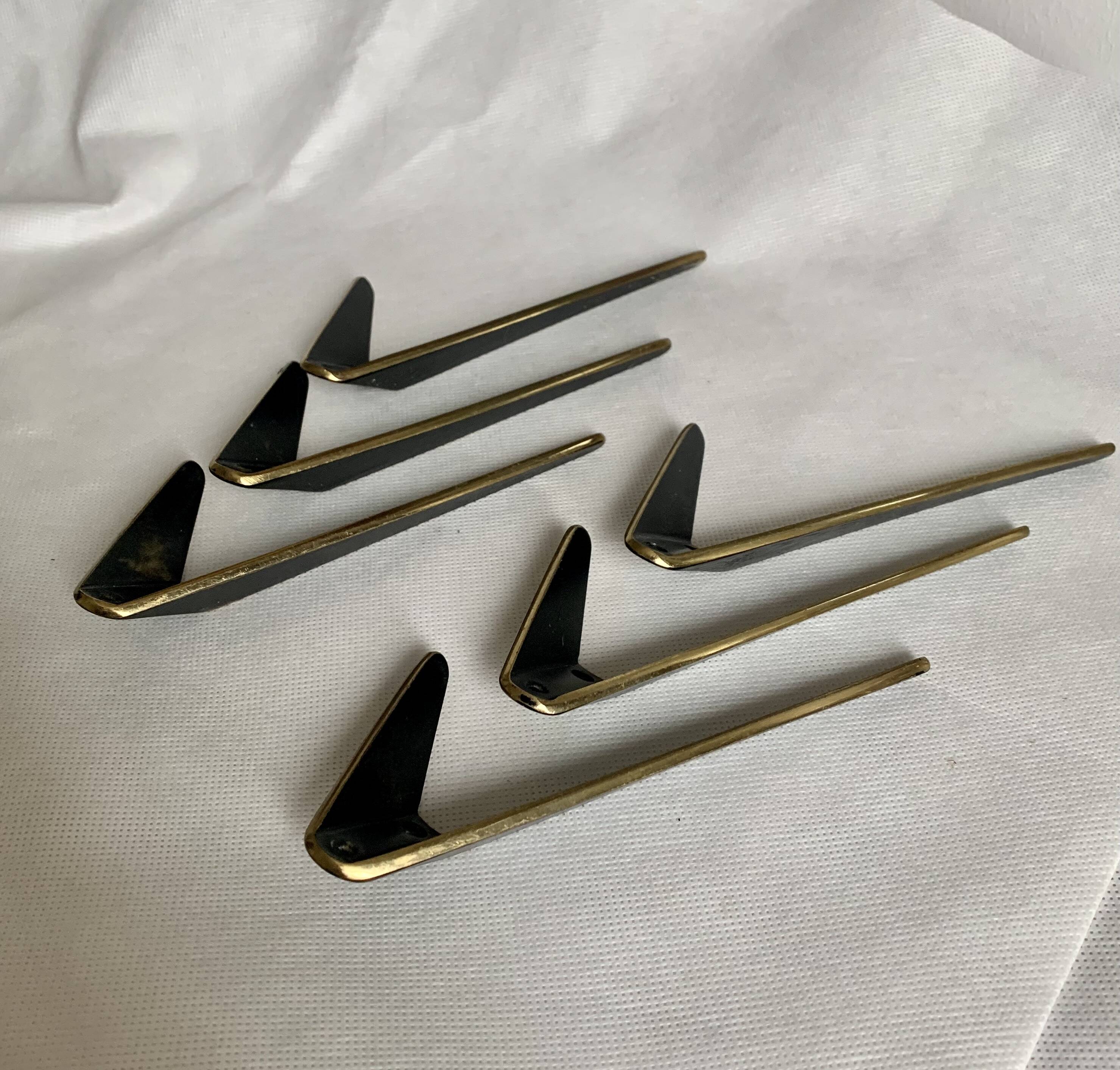 Mid-Century Wall Hooks by Hertha Baller - Set of 6