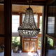 Lustre montgolfière à pampilles