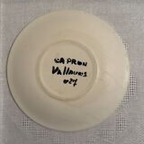 Plates and dish signed by Roger Capron, Vallauris.