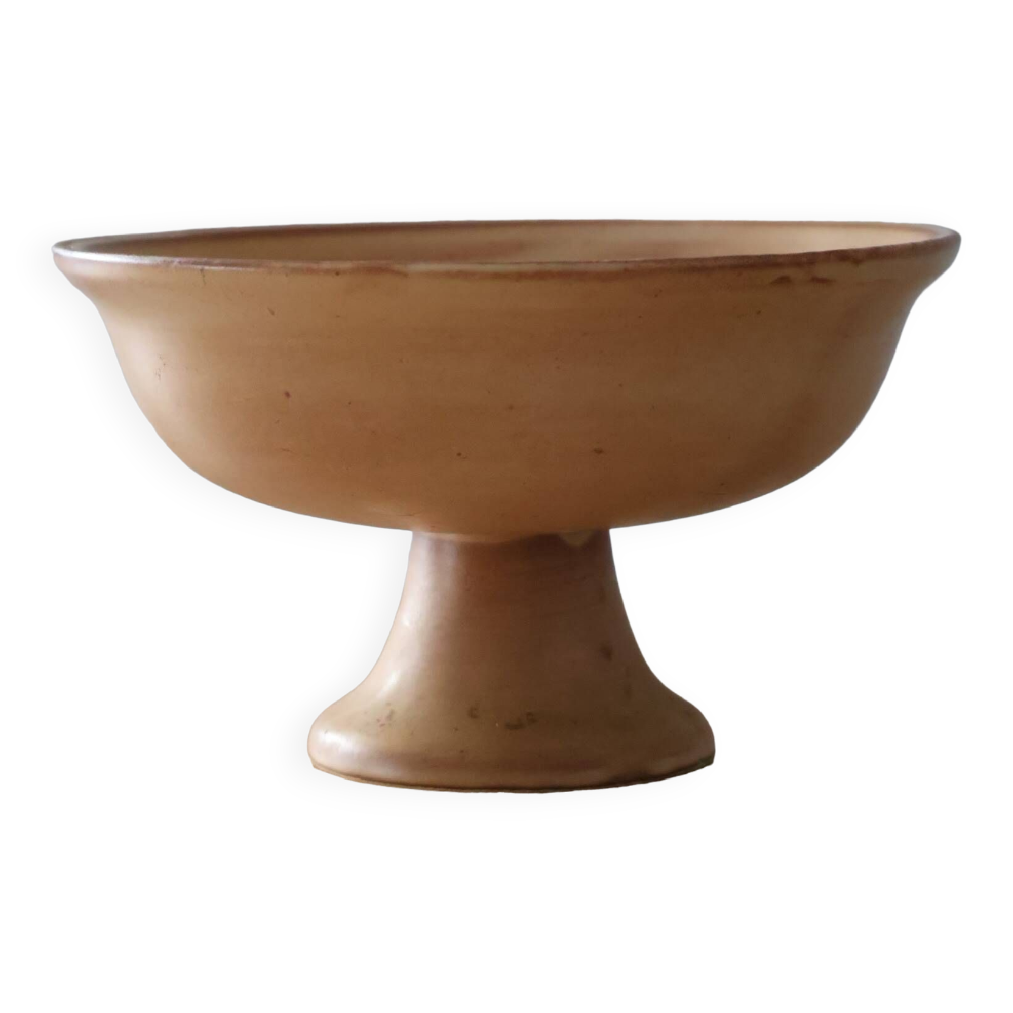 Compotier or fruit bowl on round terracotta base