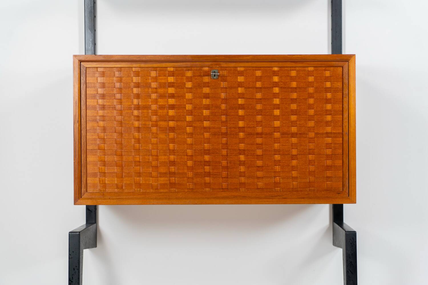 Rare Poul Cadovius standing wall-unit with bar (Denmark, 1960s).