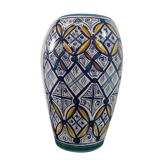Vintage ceramic vase in ethnic style