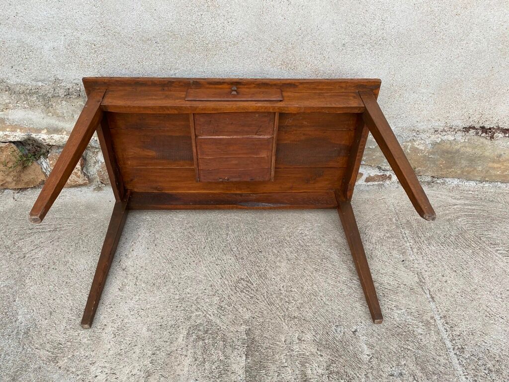 Farm kitchen table or solid wooden desk with 1 drawer