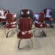 Vintage dining chairs by Cidue, set of 6, 1970s.