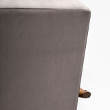 Śnieżka armchair  from the 1970s./ gray velor
