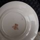 Set of 6 vintage flat plates, 23 cm, Longwy brand, Mireille pattern.
