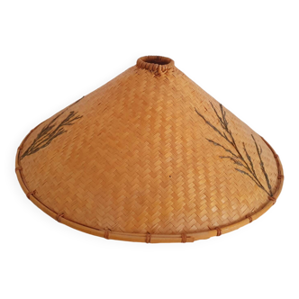 Wicker lampshade