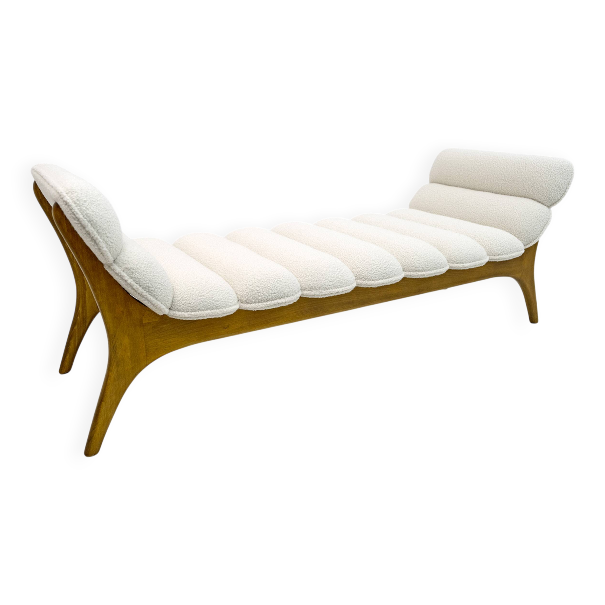 Adrian Pearsall Mid-Century Modern Walnut Chaise Lounge by Craft Associates