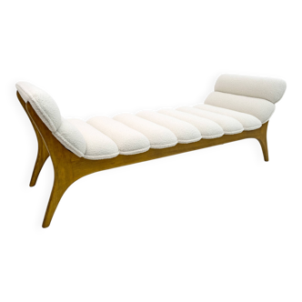 Adrian Pearsall Mid-Century Modern Walnut Chaise Lounge by Craft Associates