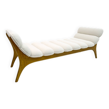 Adrian Pearsall Mid-Century Modern Walnut Chaise Lounge by Craft Associates