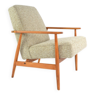 Fox armchair mottled beige and cream