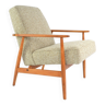 Fox armchair mottled beige and cream