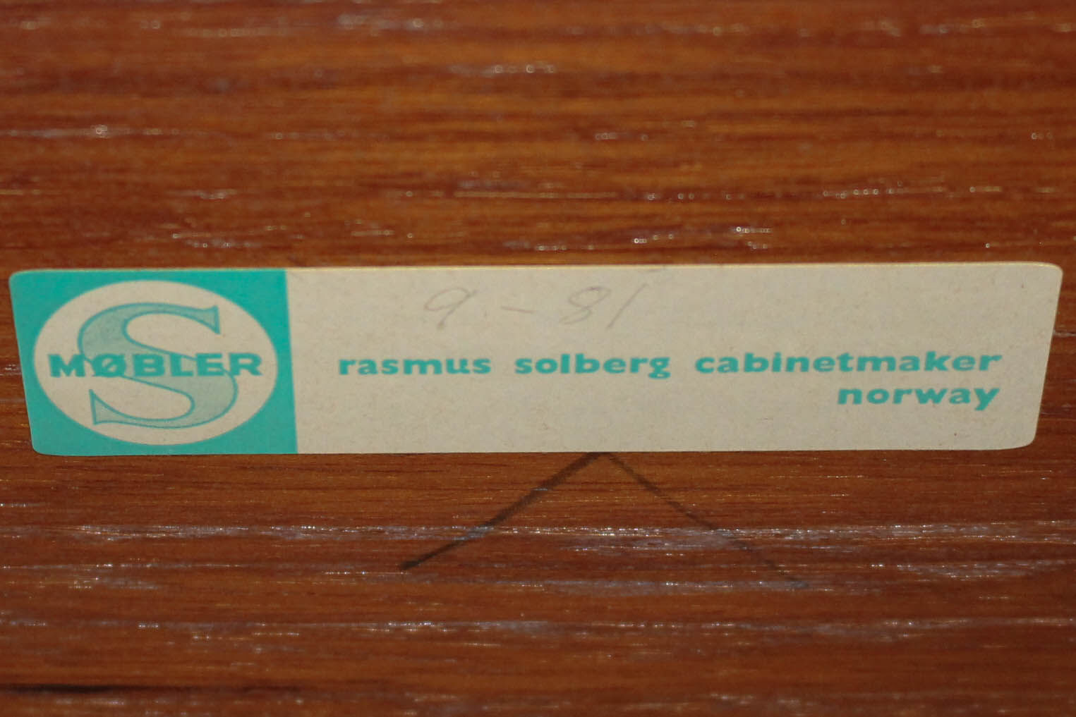 Mid Century Two-Tiered Teak Sidetable by Rasmus Solberg, Norway 1960s