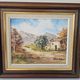 Oil Painting on Canvas Alpine Provence Landscape Signed Bremont