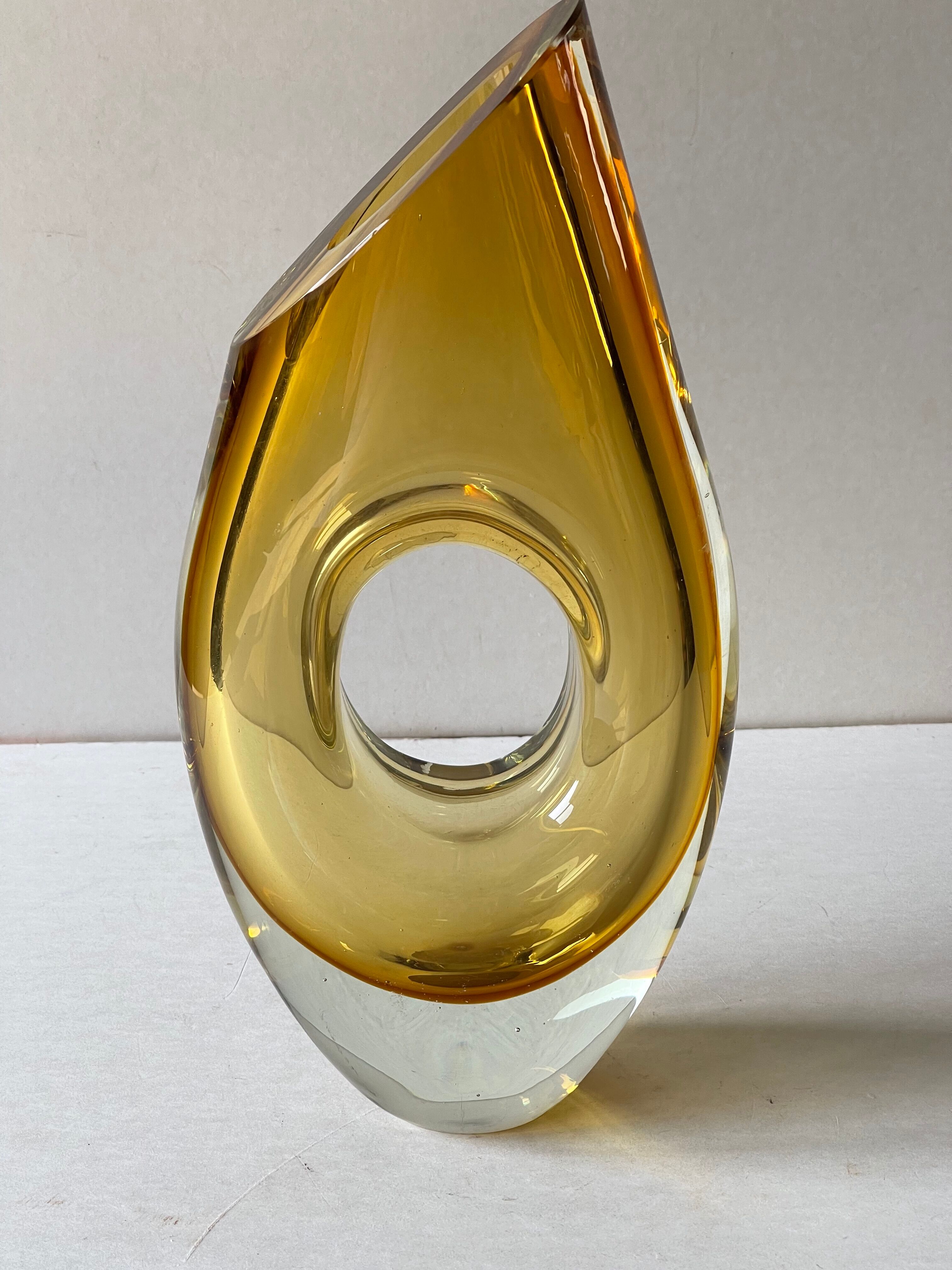 Vintage sommerso murano vase