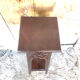 High table silver mahogany carved vintage
