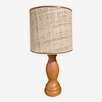 Beautiful wooden lamp