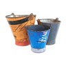 Set of 3 metal buckets