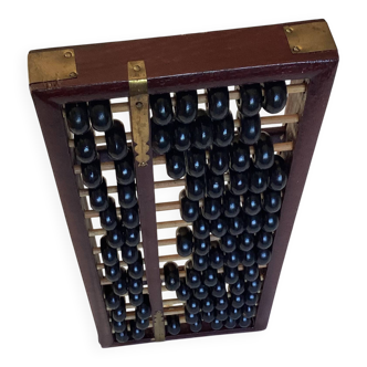 Vintage wooden Chinese abacus dimensions: height -2.5 cm - width -29 cm