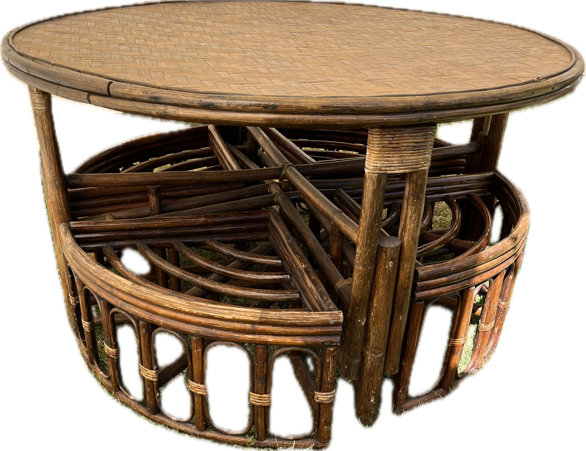 Rattan garden furniture