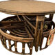 Rattan garden furniture