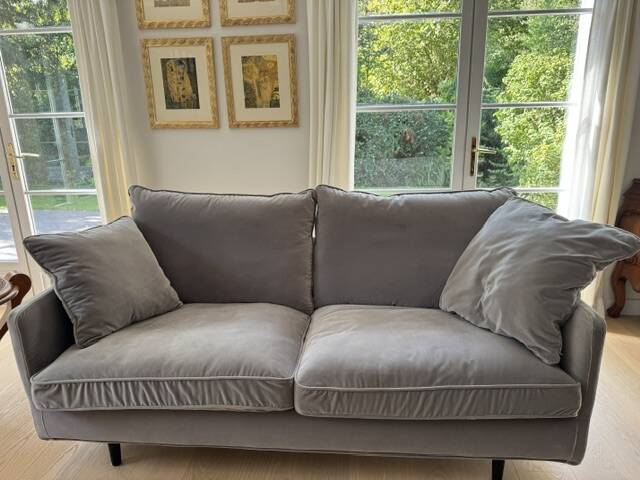 SITS Julia sofa pair – Dedar Silver velvet – excellent condition