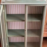 Wall display cabinet wood