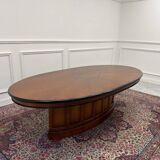 English Globe Wernicke Style Art Deco Conference Table