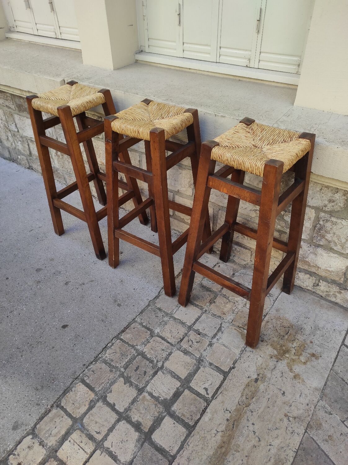 Brutalist high stools