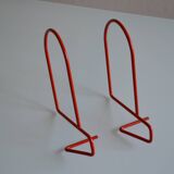 Pair of minimalist bookends from the 80s