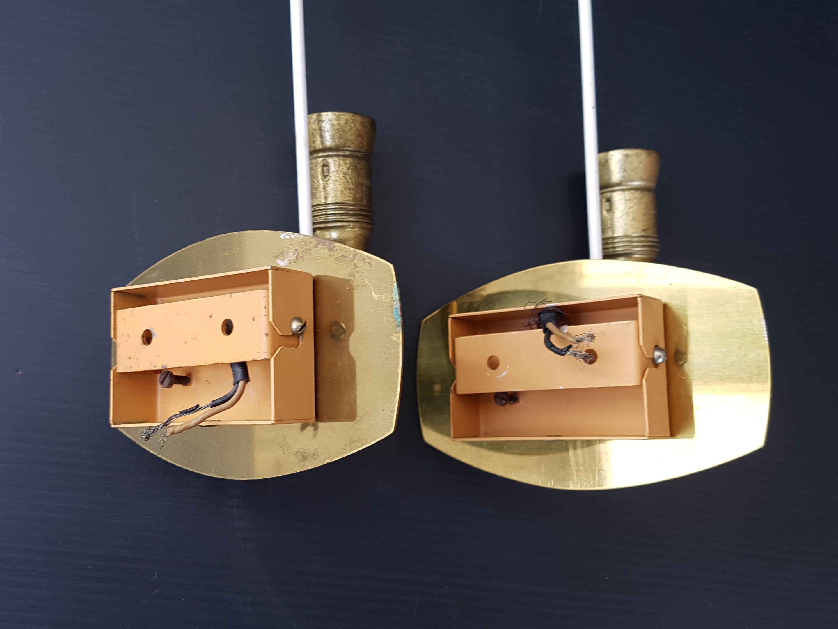 Pair of wall light vintage 1950 sets