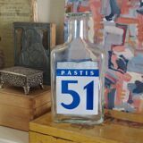 Vintage Pastis 51 retro advertising glass decanter