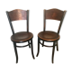 Paire de chaises bistrot vintage  Fischel 1900