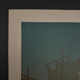 Lithograph by Henri Rivière The Enchantment of the Hours - The First Quarter