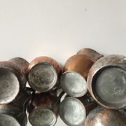4 Islamic Art Ottoman Turkish copper pitchers antique
