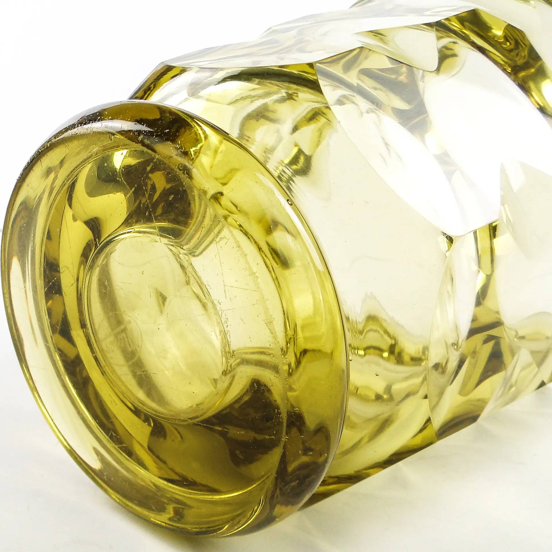Vase, Art Deco, crystal, Moser, Czechoslovakia, 1930s