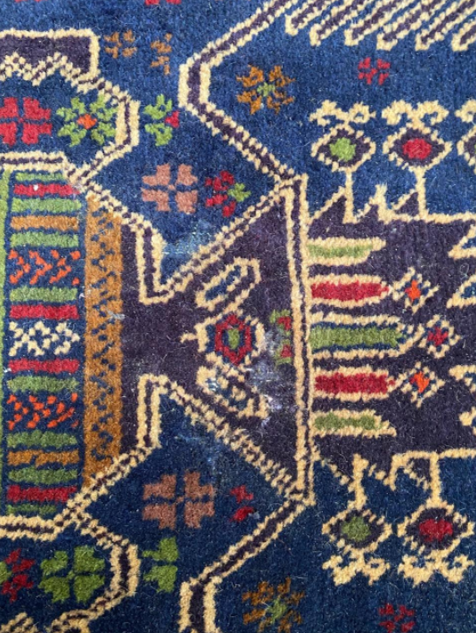 Afghan carpet Baluch vintage 148x87cm