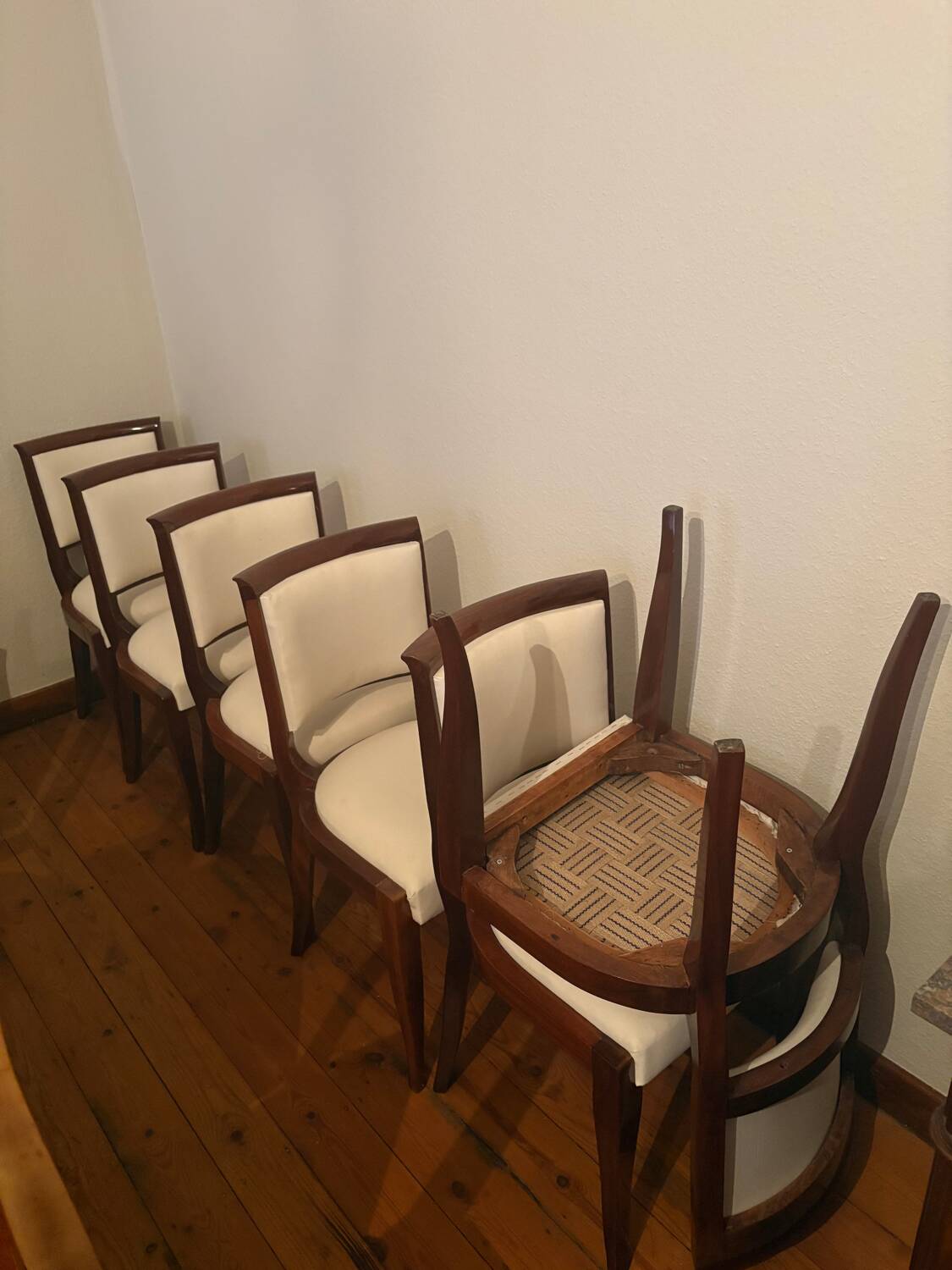 Set of six chairs